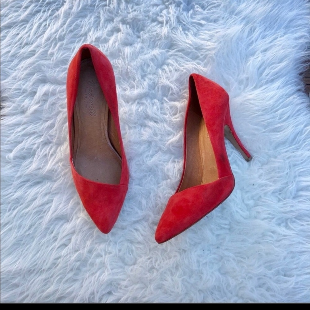 Madewell Mira Heel in Coral